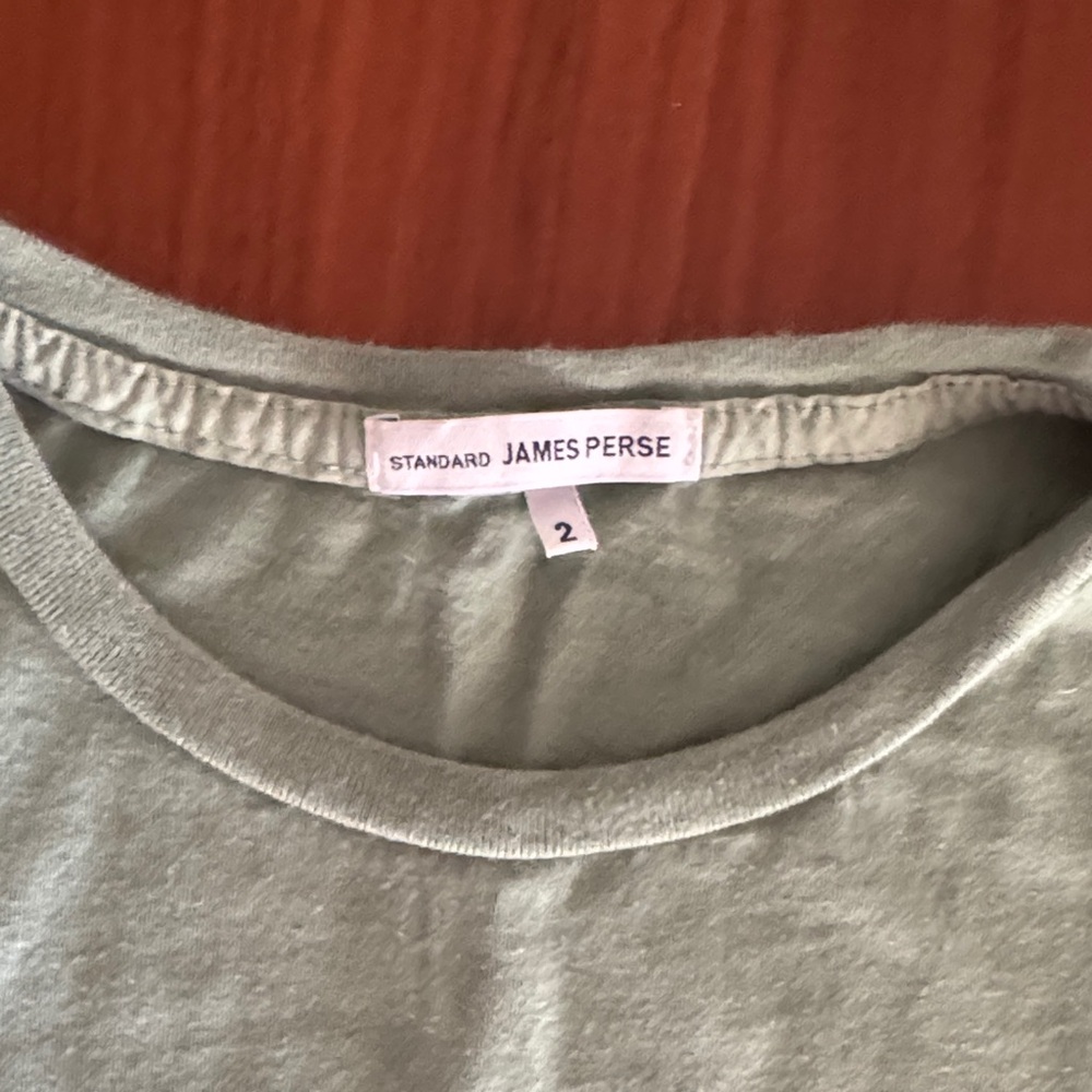 James Perse cotton women’s light green T-Shirt - Picture 2 of 7